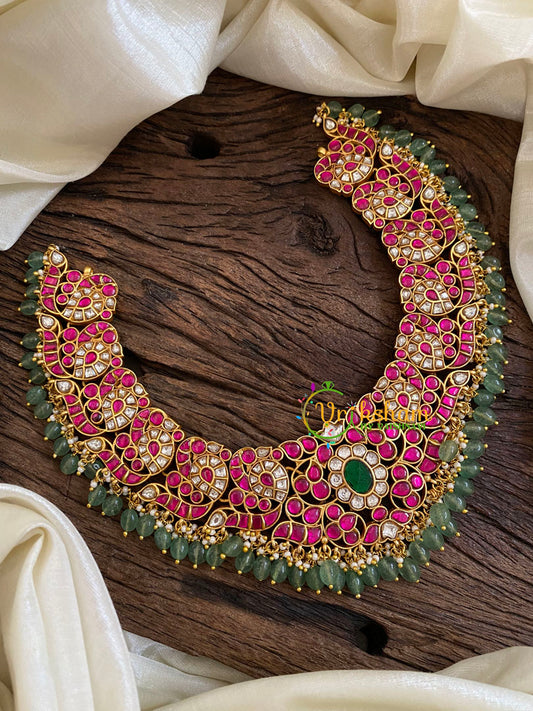 Precious Jadau Kundan Choker Short Neckpiece -J1604