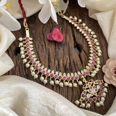 Precious Kemp Short Neckpiece -Pearl-G15102