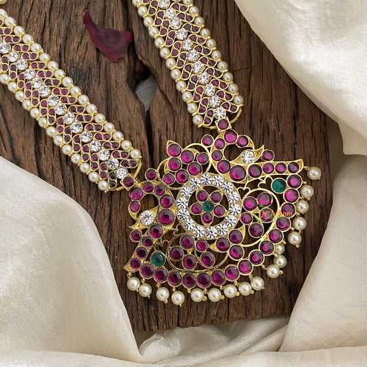 Traditional Kemp Dual Peacock Pendant Haram-G15078