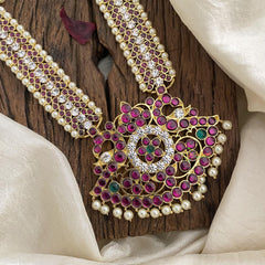 Traditional Kemp Dual Peacock Pendant Haram-G15078