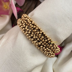 Vriksham Premium Cluster Golden Pearl Bangle-G16509