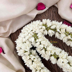 Vriksham Premium Triple-Layered Jasmine Bud Hair Extension Flower Accessories-KH1325