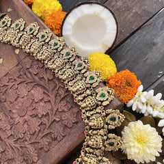 Vriksham Designer Lakshmi 1 gm gold Temple Haram-G20309