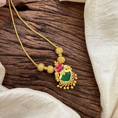 Traditional Gold Alike Kerala Palakka Pendant Neckpiece-G13274