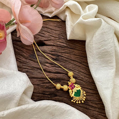 Traditional Gold Alike Kerala Palakka Pendant Neckpiece-G13274