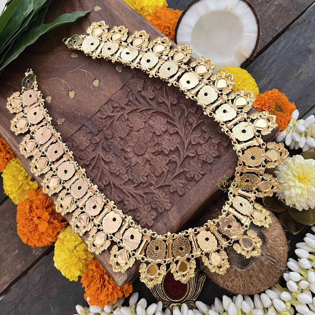 Vriksham Designer Lakshmi 1 gm gold Temple Haram-G20309