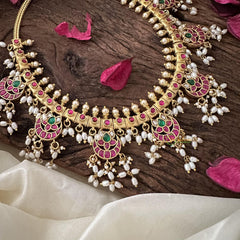 Elegant Jadau Kundan Guttapusalu-Rice Pearl-J2392