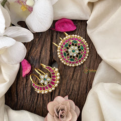 Vriksham Designer Floral Style Chandran & Suryan Billai-Pearl-J3492