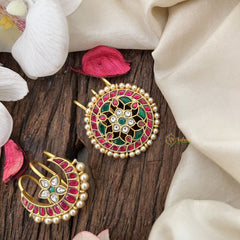 Vriksham Designer Floral Style Chandran & Suryan Billai-Pearl-J3492