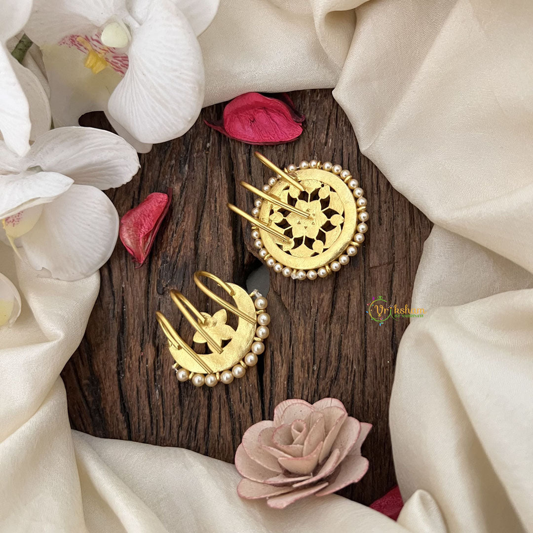 Vriksham Designer Floral Style Chandran & Suryan Billai-Pearl-J3492