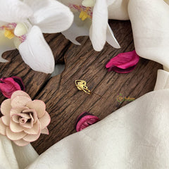 Vriksham Trio Golden Naths/Nose pin-Red White-G18632