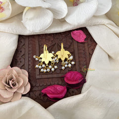 Vriksham Floral Style Press Kundan Jadau Bugadi-Red Green-Pearl-J3494