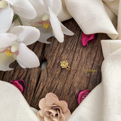 Vriksham Golden Naths/Nose pin-Multi Color-G18654
