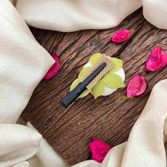 Vriksham Single White Rose Hair Clips Flower Accessories-KH1397