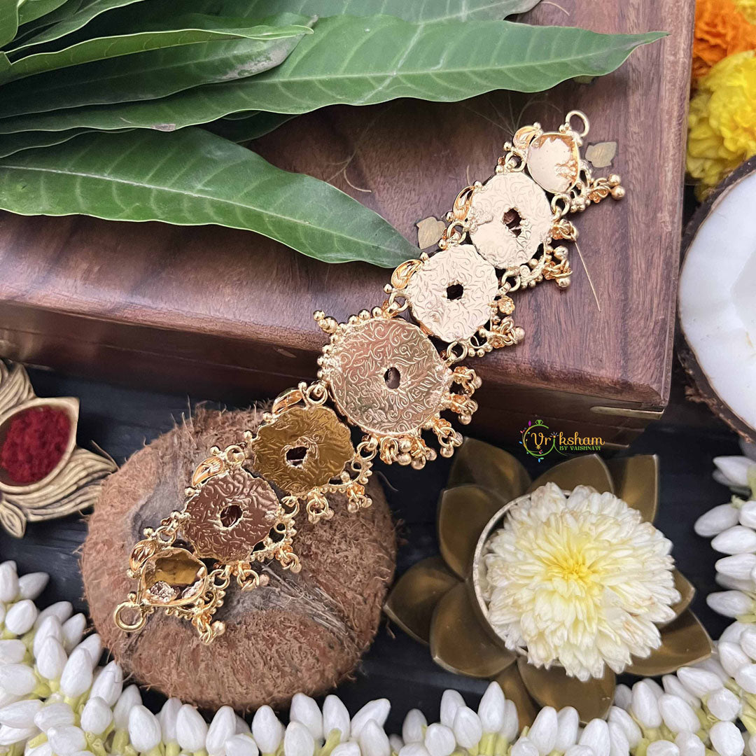 Vriksham Elegant peacock Father 1 gm Gold Finish Choker-G20317