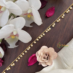 Vriksham Unique Gold Look Alike Pearl Thin Hip Chain-G17965
