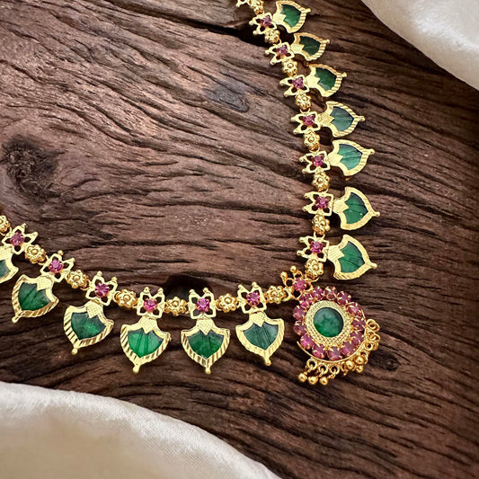 Tradional Kerala Palakka Neckpiece-14 Palakka-G13319