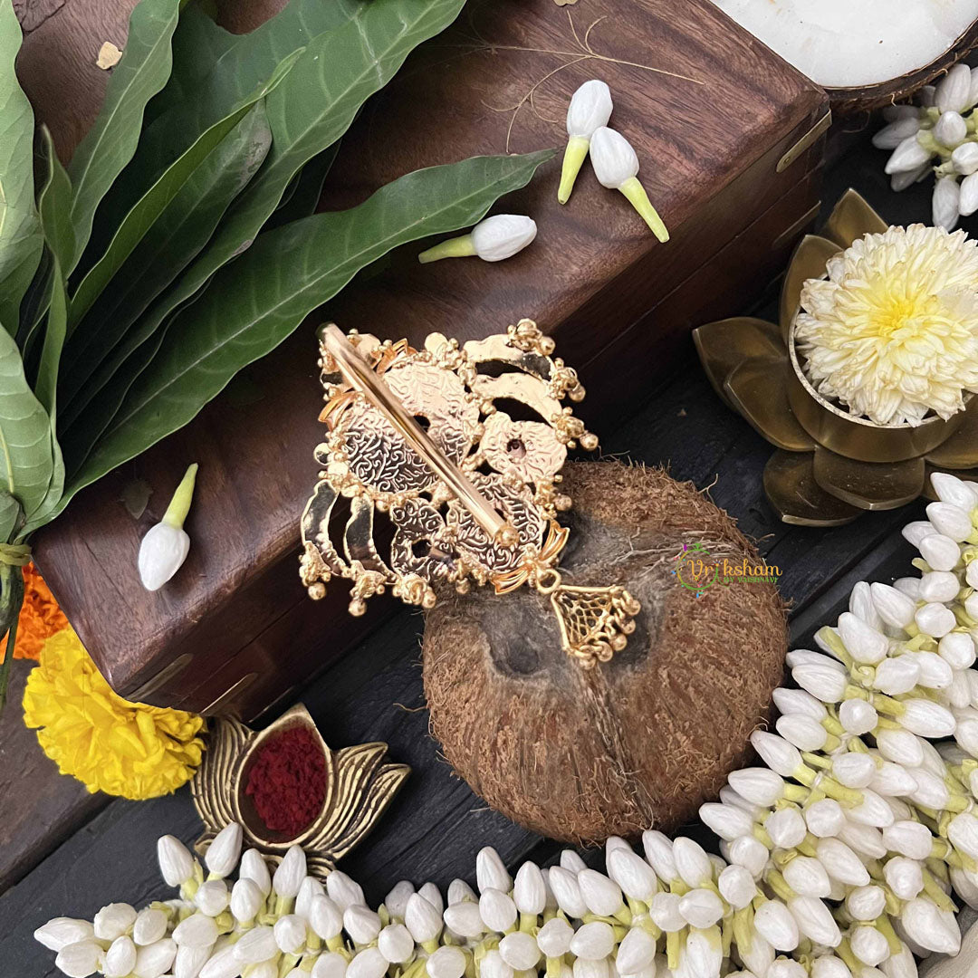 Vriksham Traditional  Lakshmi With Manga Design 1 Gram Gold Jad Billai-G20327