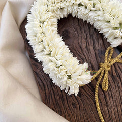 Vriksham Premium White Jasmin Floral Gajra Flower Accessories-KH1254