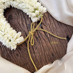 Vriksham Premium White Jasmin Floral Gajra Flower Accessories-KH1254