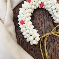 Vriksham Elegant White Jasmin Floral Buds Gajra Flower Accessories-KH1255