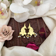 Vriksham Elegant Mayura Kundan Jadau Press Bugadi-Green Red-Pearl-J3546