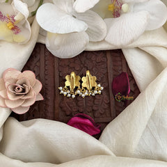 Vriksham Chand Phool Jadau Press Bugadi-Red Green-Pearl-J3571