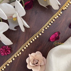 Vriksham Gold Look Alike Pearl Thin Hip Chain-G17962