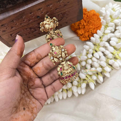 Vriksham Premium 1 gm Gold Peacock Jhumka-G20350