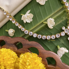 Vriksham Premium Kemp Pendant Short Neckpiece-Pearl-White-G17541