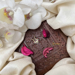 Vriksham Double Stone Tree Style  Septum Ring-Red Green White-G21139