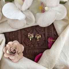 Vriksham Designer Lotus Floral With Leaf Style Bugadi-G19518