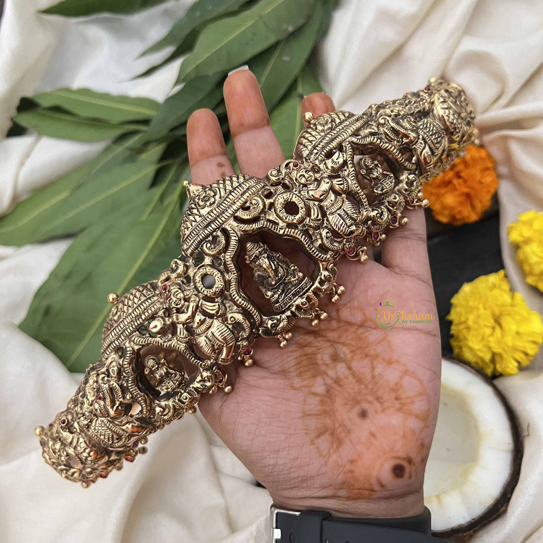 Vriksham Elegant Godess Ganesha Idol Design 1 Gram Gold Hipbelt-G20359