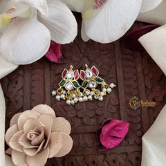 Vriksham Lotus Maharashtrian Style Press Bugadi-Pearl-J3086