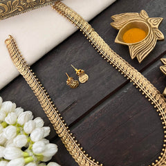 Vriksham Minimalist Temple Style Kasulaperu Long Neckpiece-G22425