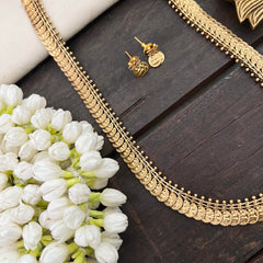 Vriksham Minimalist Temple Style Kasulaperu Long Neckpiece-G22425