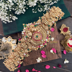 Vriksham Designer Peacock Style 1 gm Gold Hipbeit-Gold Bead-G18752