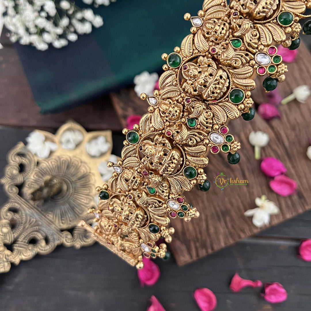 Vriksham Designer Peacock Style 1 gm Gold Hipbeit-Gold Bead-G18752