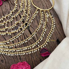 Vriksham Traditional Pearl-Style 4 Layered Hoop Earrings With Pearls Deatling EarCuff-G21113