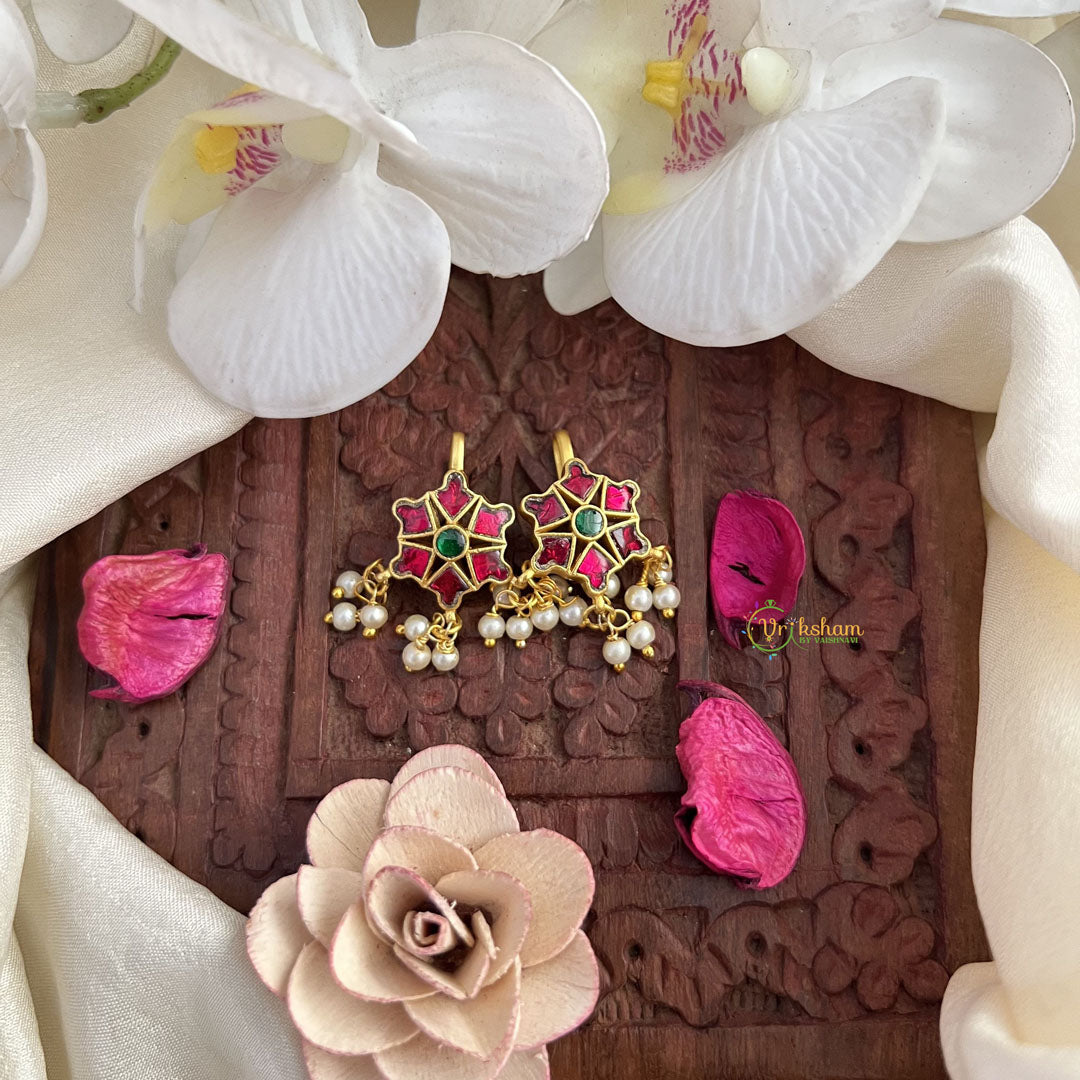 Vriksham Designer Maharashtrian Style Press Bugadi-Red Green-J3067