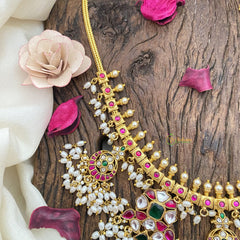 Vriksham Exquisite Jadau Kundan Guttapusalu Neckpiece-J2970