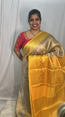 Golden Banarasi Saree-Handloom-VS4071