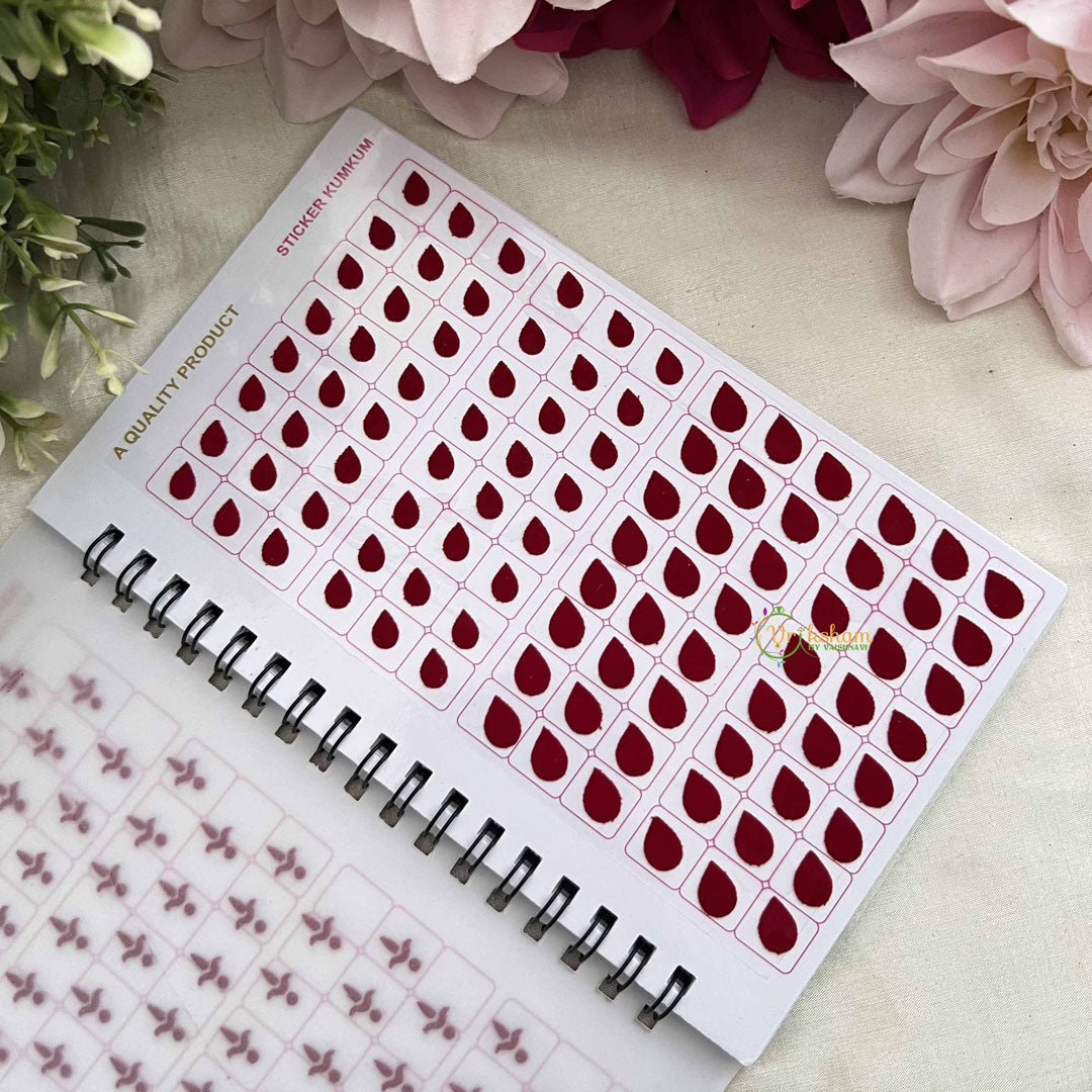 Vriksham Designer Plain Kalyanam-Tilak-Drop Bindi Book-BB318