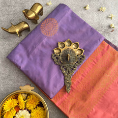 Lavender Soft Silk Saree-VS3923