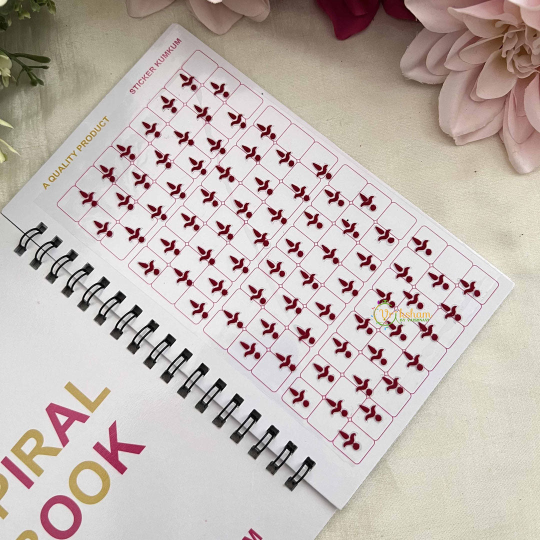 Vriksham Designer Plain Kalyanam-Tilak-Drop Bindi Book-BB318