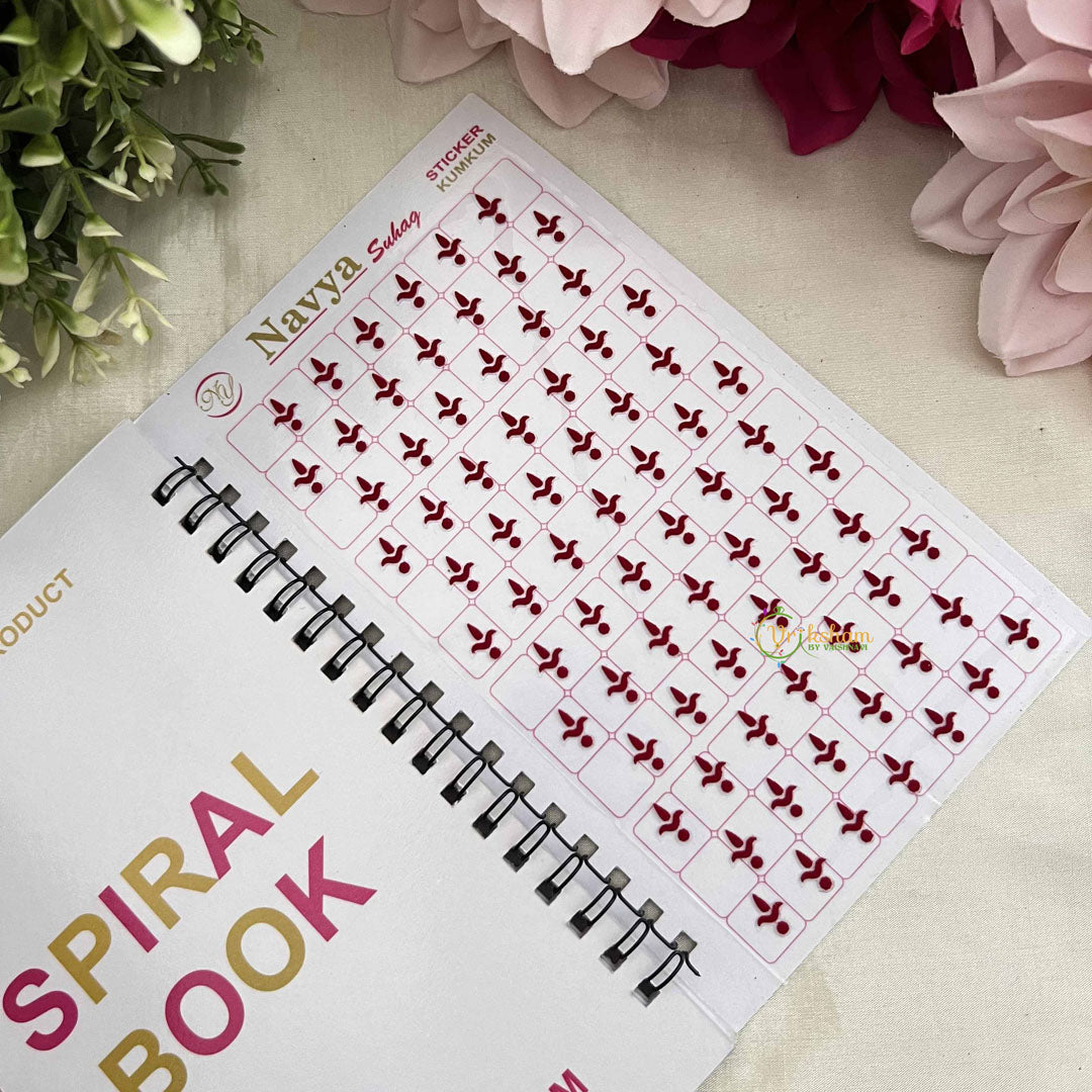 Vriksham Designer Plain Kalyanam-Tilak-Drop Bindi Book-BB318