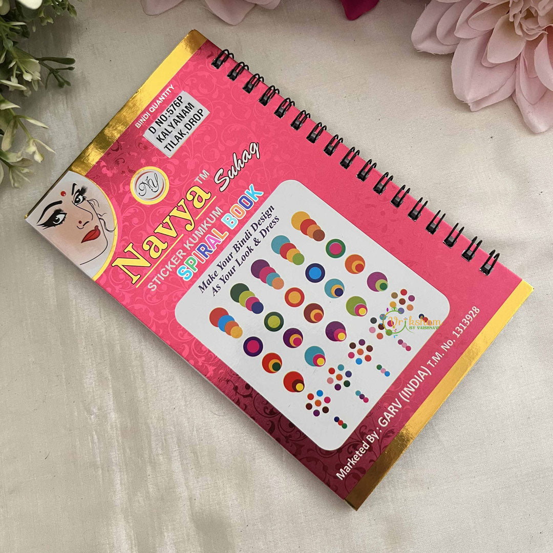 Vriksham Designer Plain Kalyanam-Tilak-Drop Bindi Book-BB318