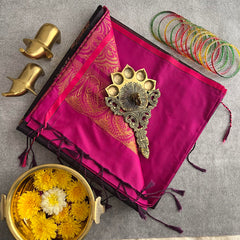 Dark Purple Color Soft Silk Saree-VS3942