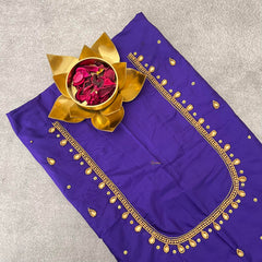 Premium Aari Work Purple Blouse-VS3969