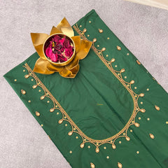 Premium Aari Work Green Blouse-VS3967